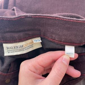 Raleigh Denim - Martin, 33 R, maroon